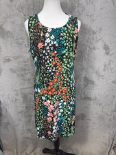 Tommy Hilfiger Womens Floral Sheath Career Dress Size 12 Sleeveless Bloomcore