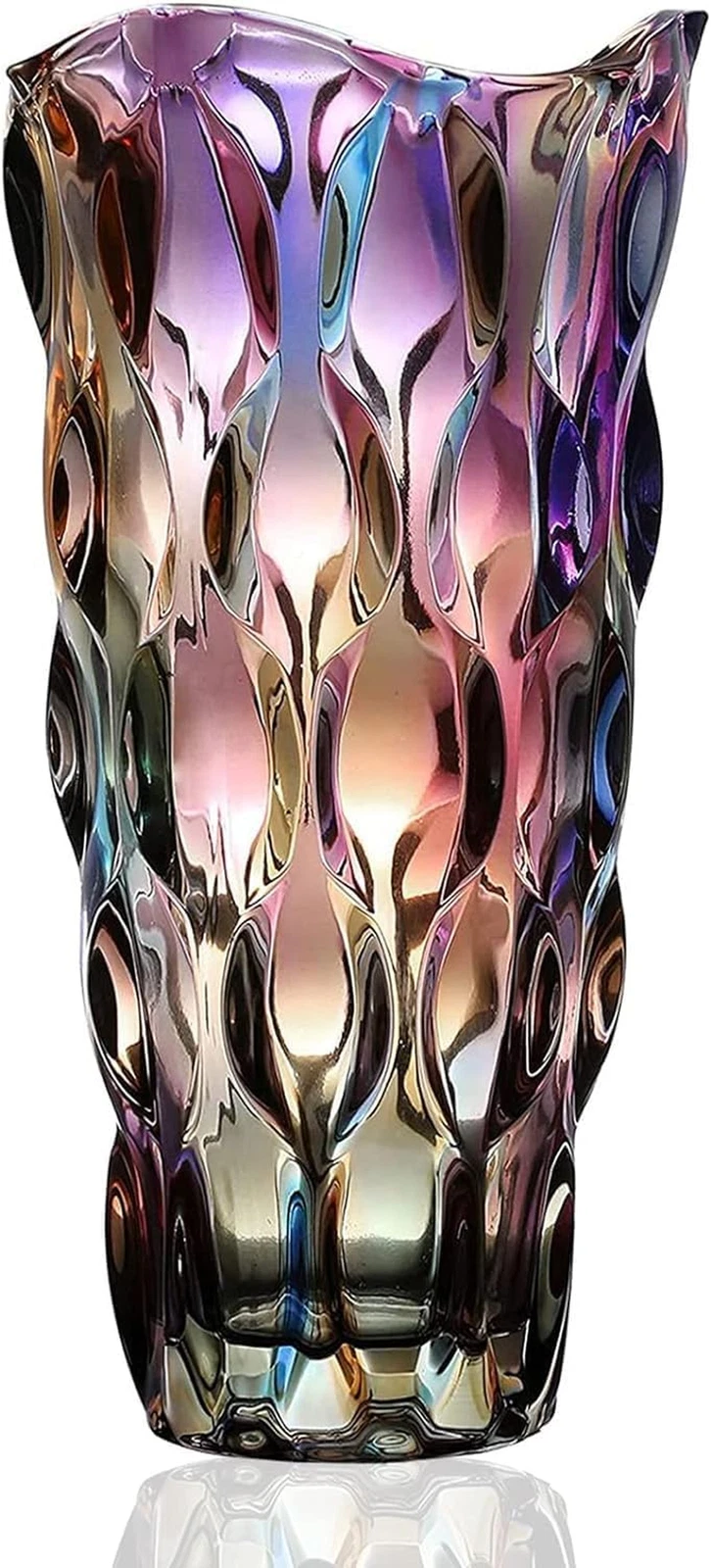 CEMABT Glass Vases for Flowers，Thickened 3.4 Lb Morden Vases for Tables Centerpi