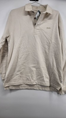 Katin Mens S Beige Ronan Polo 100% Cotton Heavyweight Jersey Shirt Canvas NWT