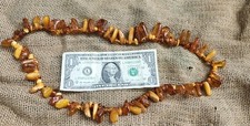 Antique Strand Of Mixed Amber Beads. 30" Inches