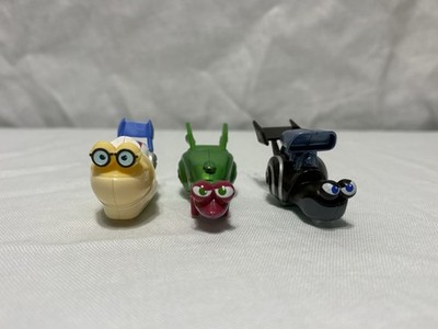 DreamWorks Turbo Snail Racers Lot White Shadow Smooth Move Whiplash Mattel Toys