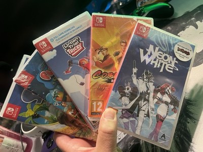 Nintendo Switch 5 Game Sealed Lot Neon White, Cobra Kai 2, Urban Tail Tricky Etc