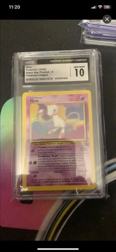 2000 Pokemon League Black Star Promo MEW Non Holo #8 CGC 10 GEM MINT