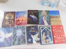 32 Religious Christmas Cards- 10 Designs w/Envelopes- Good Quality - Nice Verses