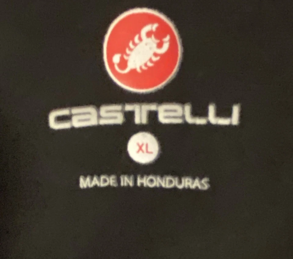 CHAQUETA DE CICLISMO PARA HOMBRE CASTELLI ROSSO CORSA MAL TIEMPO TALLA XL Usada Foto 4 de 4