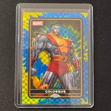 🔌IU 2025 TOPPS CHROME DEADPOOL YELLOW BLUE X-FRACTOR /15 COLOSSUS #6