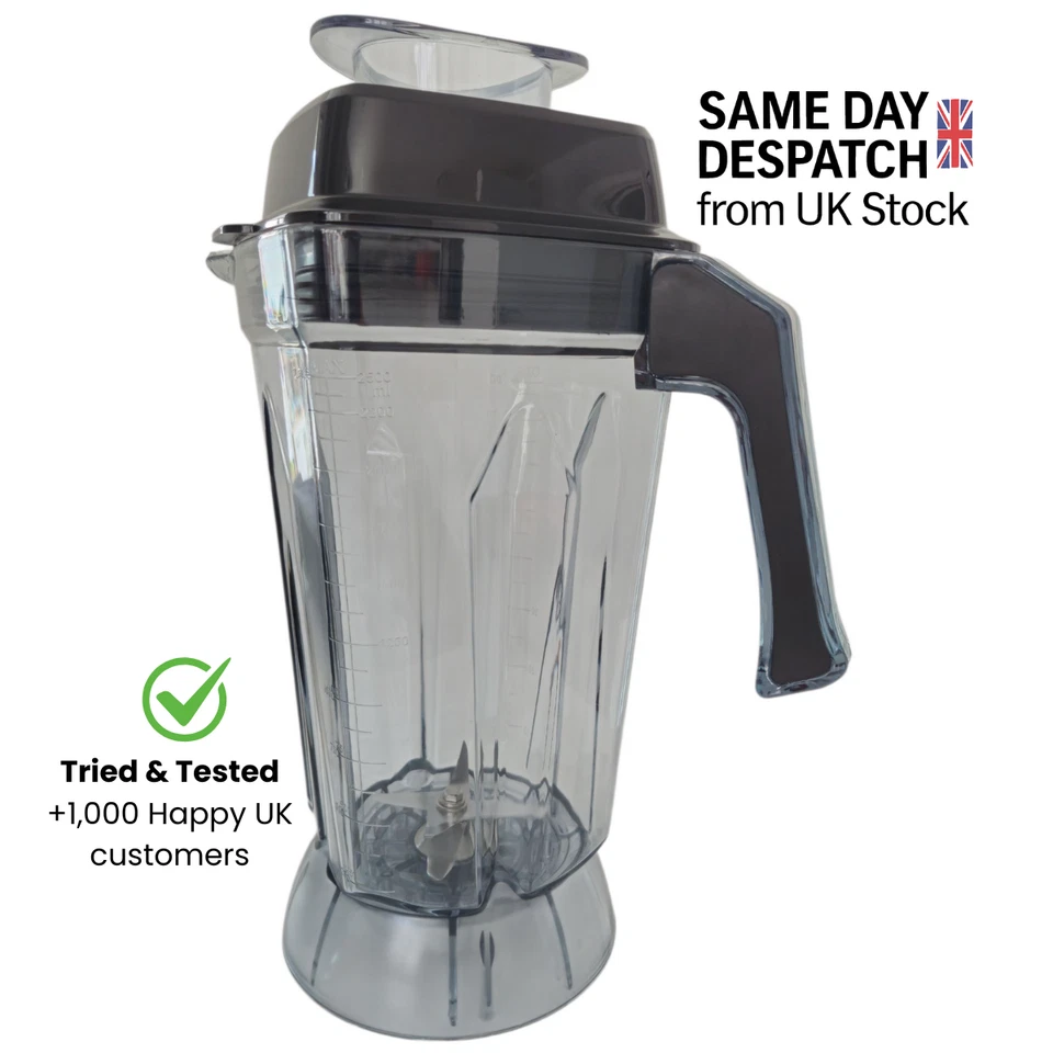 Spare 2.5Ltr Blender Jug fits Buffalo DR825 CR836 CY140 CY141 – UK Stock - Image 2 of 4