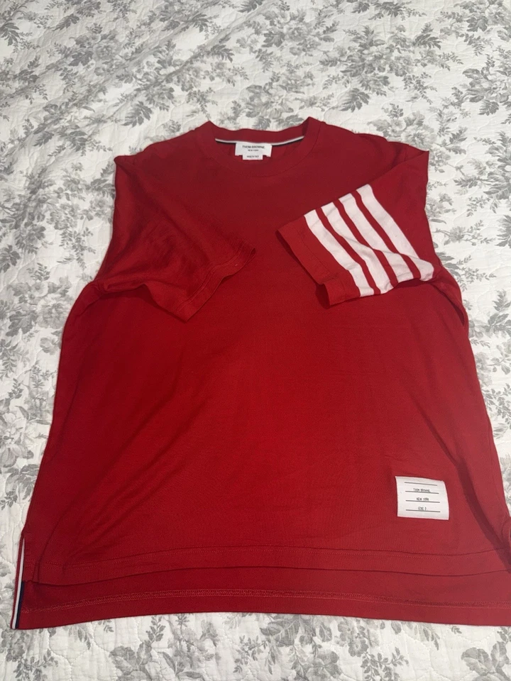 Camiseta 100% Auténtica Thom Browne 2003 Rara Talla 3 o Grande Foto 3 de 4