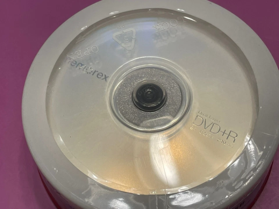 Memorex DVD+R Dual Layer 8X 8.5GB 240min 25PK NEW Sealed Spindle - Image 4 of 4