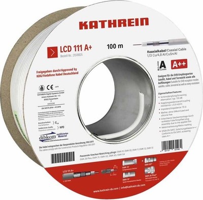 100 Mtr. Kathrein Koaxialkabel LCD 111 A+/100m Eca Koaxialkabel 21510025