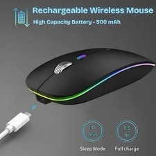 Nexurion Wireless Mouse for Laptop & PC, Bluetooth, Rechargeable