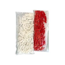 Battleship Vintage Red Hit and White Miss Pegs Complete Set Game Replacement