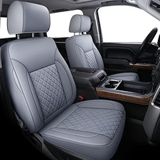 Chevy Silverado/Sierra P01-S1 Seat Covers Full Set, 2019-2024 Full Set Gray