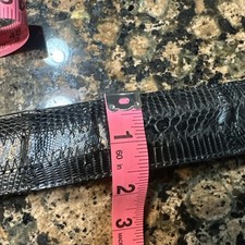 Vintage Tony Lama black Lizard Belt