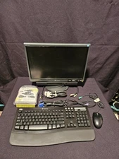 Bundle Gateway Computer Monitor W/Speaker, Keyboard Mouse Adapter Cables.Tested