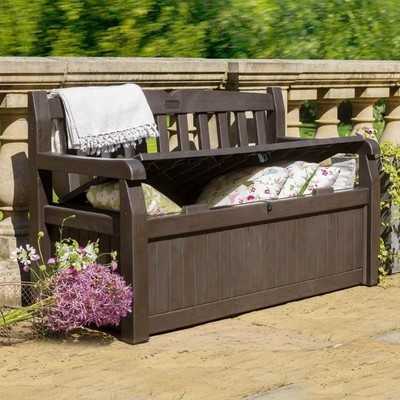 KETER NORFOLK LEISURE SAXON STORAGE BOX - BROWN