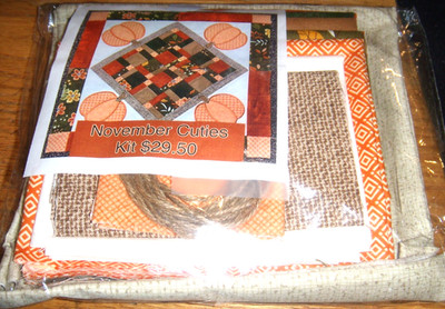 NOVENBER CUTIES FABRIC  KIT  SEWING/QUILTING FREE SHIPPING NO PATTERN FREE SHIP