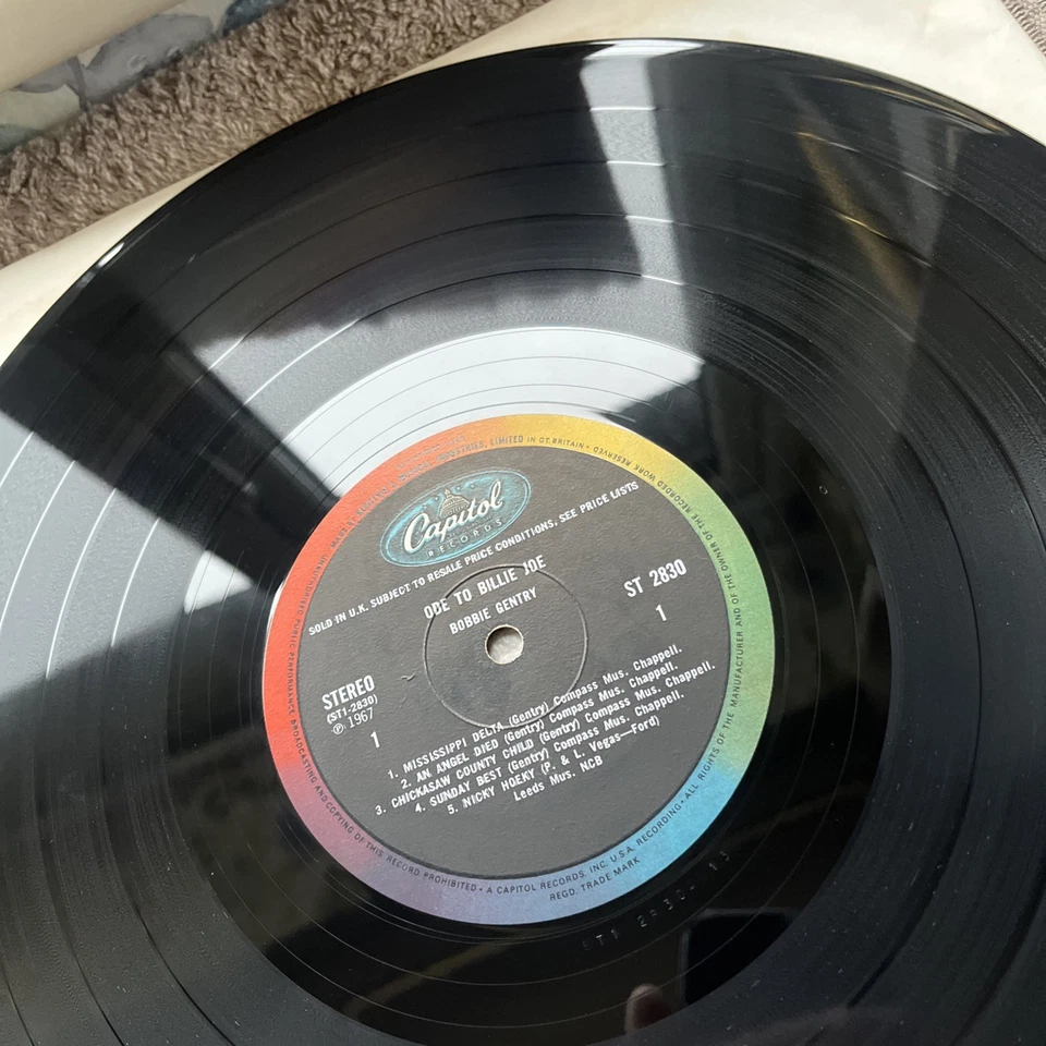 BOBBIE GENTRY…”Ode To Billie Joe”…Capitol 12” Vinyl Lp…(1967)…Ex - Image 3 of 4