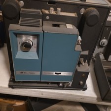 Bell Howell Filmosound Autoload 16mm Movie Projector Blue Gray Desktop
