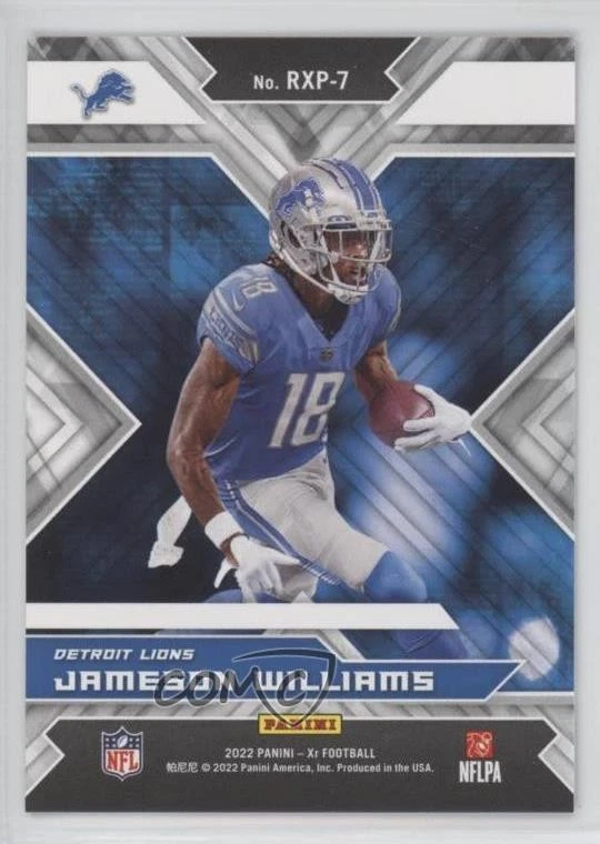 2022 Panini XR Rookie Expose Orange /49 Jameson Williams #RXP-7 RC - Image 2 of 2