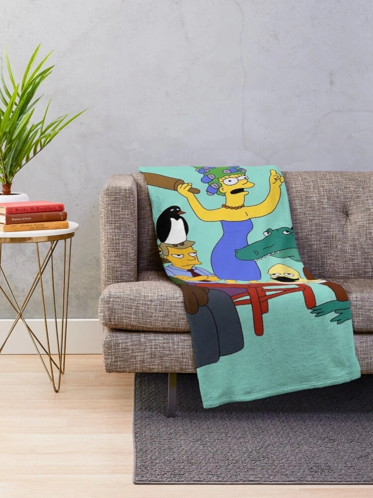 The Simpsons Homers Daydream Graphic Cozy Fleece Blanket