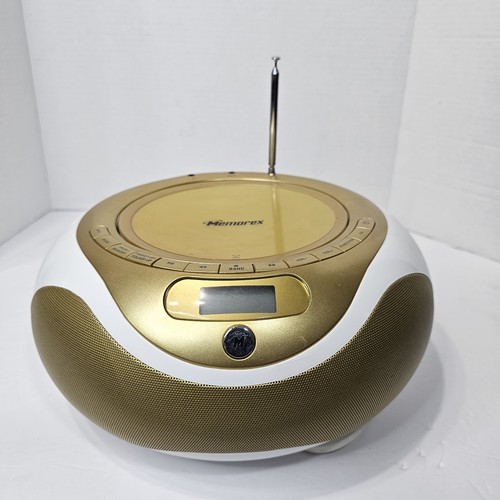 Memorex MP4047 CD/ AM/FM Radio Boombox 2007 Tested/Works Rare Gold Tested Works - Picture 15 of 17