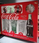 Coca-Cola Vintage Glass Collection with Coasters Coke Glasses Collectibles
