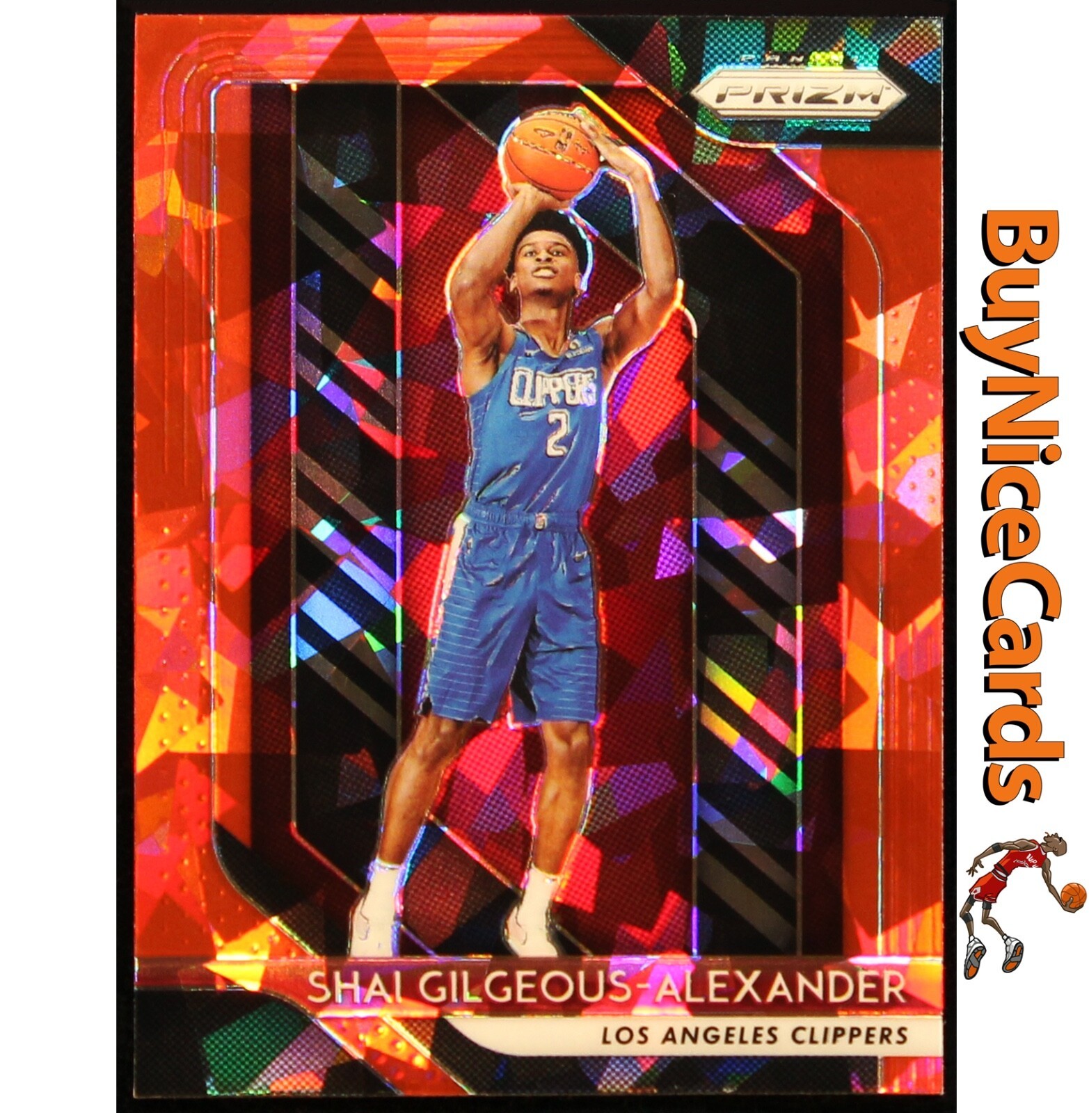 2018 Shai Gilgeous -Alexander Panini Prizm Red Ice SP RC Rookie #184