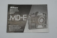 Original Nikon MD-E Camera Motor Drive Instruction Book / User Manual