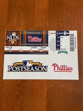 FULL TICKET ROY HALLADAY 2010 PLAYOFF NO-HITTER 10/6/10 - NLDS GAME #1 vs REDS