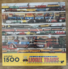 Lionel Trains 1500 Pc Puzzle On The Right Track Springbok Hallmark SEALED 1994