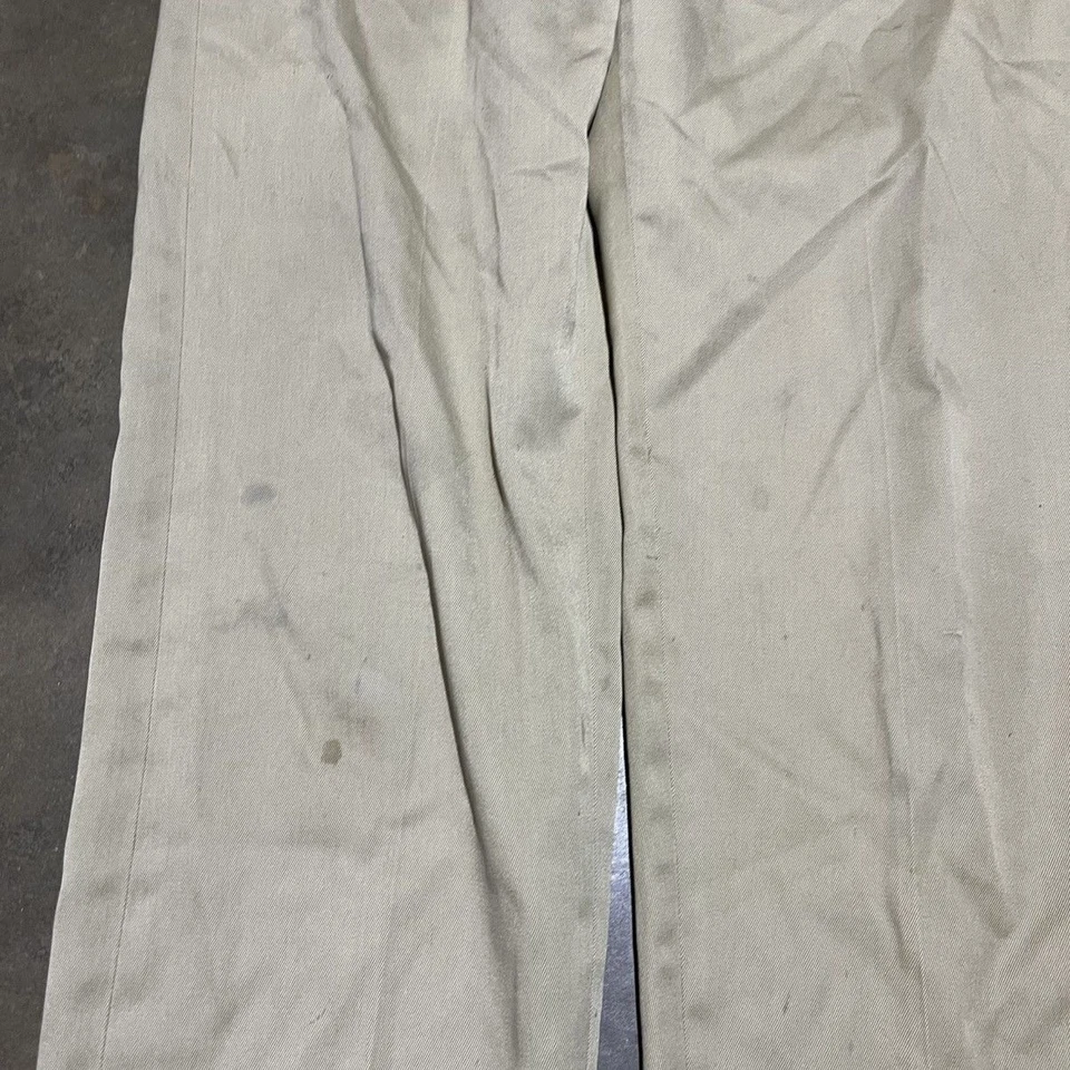 Vintage 60s Lee Chetopa Twill Tan Workwear Chinos 33x30 1960s True Vintage - Image 2 of 4