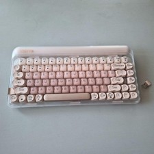 LOFREE Wireless Keyboard Foundation Pink US Layout Slip-Resistant Used Tested