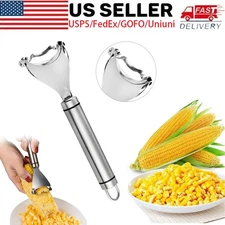 Stainless Steel Corn Cob Peeler Thresher Tool Kitchen Stripper Remover Cutter