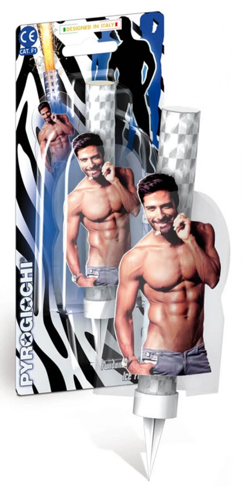 Candela Luminosa Fontana Fiaccola SEXY con uomo nudo - Immagine 2 di 2