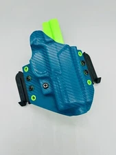 S&W M&P 5.7 Jade Carbon & Green Kydex IWB Theseus 2.0 Holster w/ Mod Wing USA