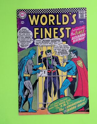 World's Finest Comics #156 1966 DC Comics Low Grade (JOKER) Comic Book L49-25