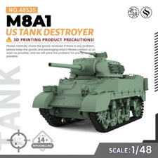 SSMODEL WOT SS536 V1.9 1/48 25mm Military Model Kit US T82 Tank Destroyer WT