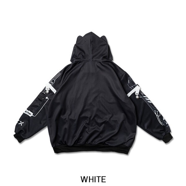 NEW ACDC Rag - Error Code Cyberpunk Tech Oversized Black