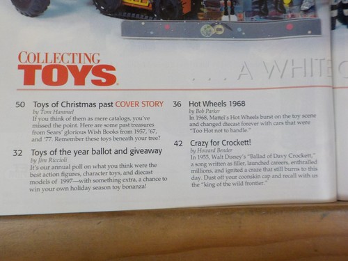 Collecting Toys Magazine 1997 December Toys of Christmas Past Hotwheels 1968 - Imagen 3 de 4