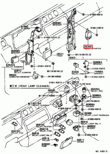 Genuine Toyota LandCruiser HJ47 HJ45 Starter Relay - Picture 20 of 20