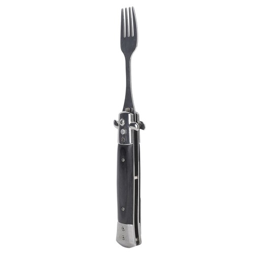 Folding Spring Fork Reusable Stainless Steel Automatic Foldable Spring Fork For - Picture 17 of 22