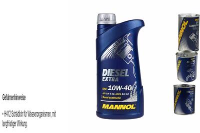 1L Motoröl MANNOL SAE 10W-40 DIESEL EXTRA 1xLeak-Stop+Motor Doctor+Motor Flush