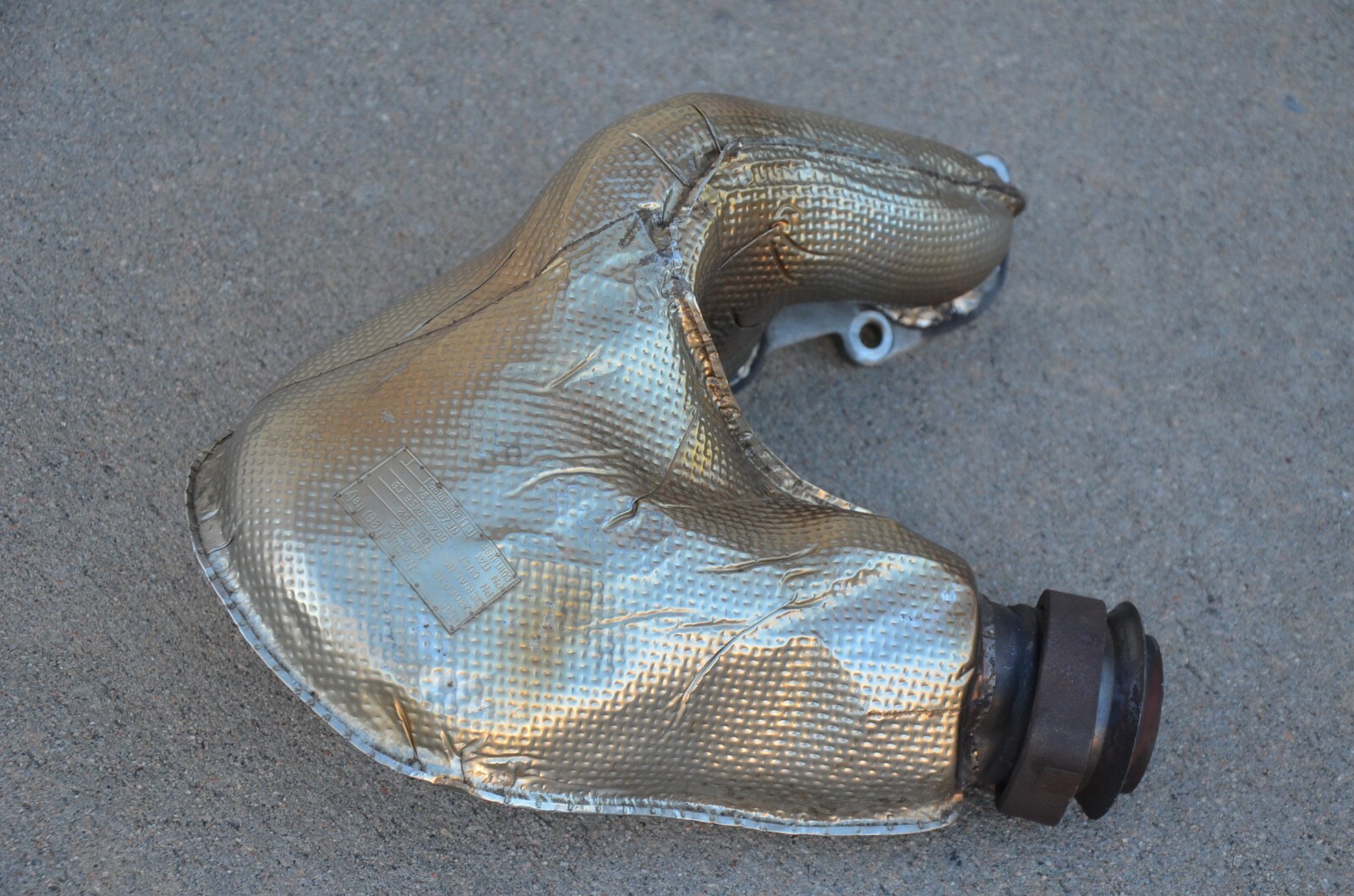 95-01 LAMBORGHINI DIABLO LEFT FRONT INSULATED EXHAUST MANIFOLD 004435458CB OEM