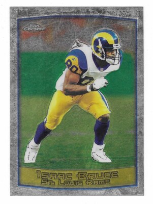 ISAAC BRUCE 1999 Topps Chrome Football # 54 St. Louis Rams HOF NM - MT