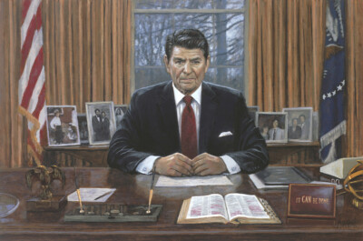 John McNaughton Ronald Reagan It Can Be Done 24x16 Signed