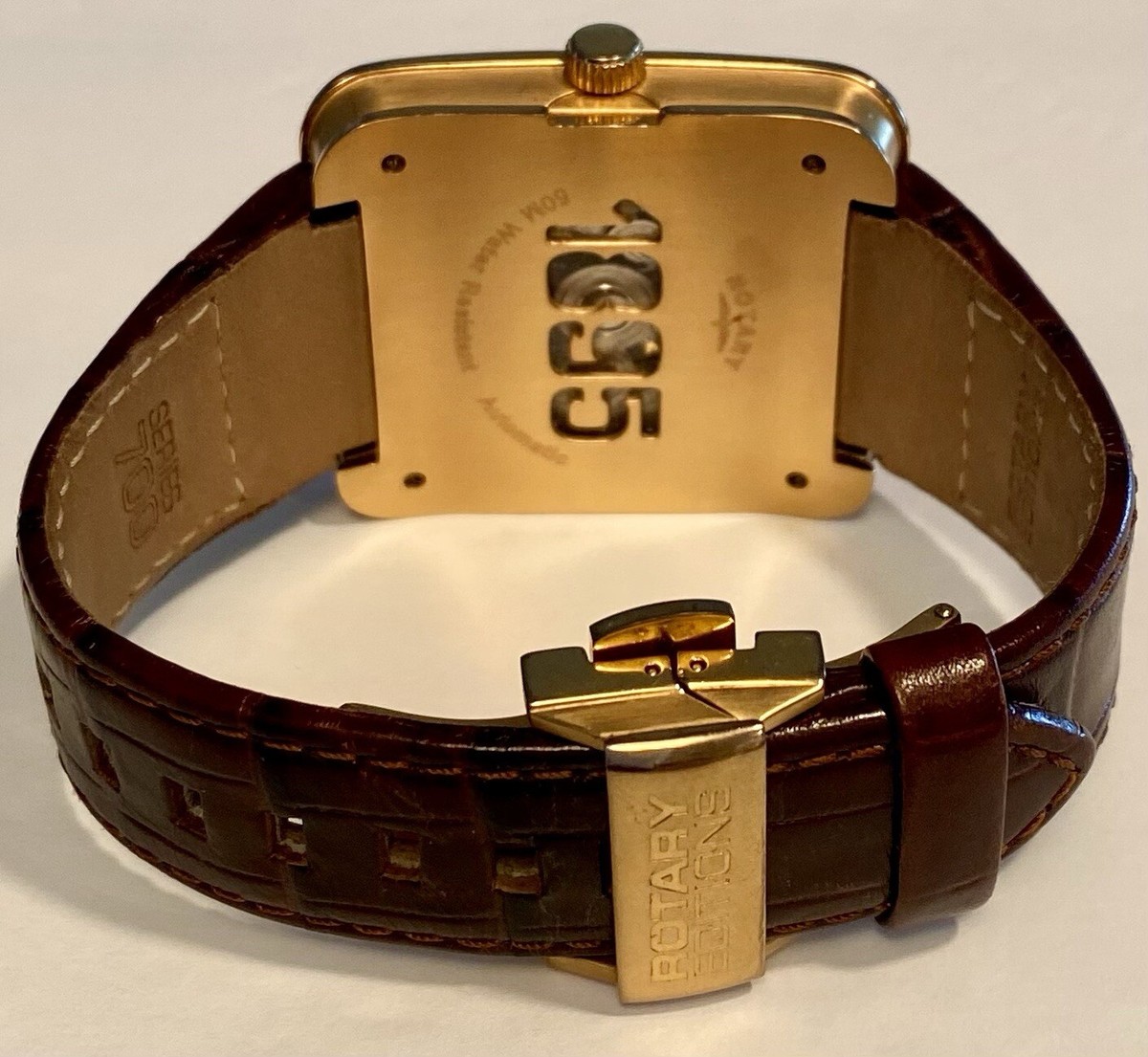 40mm Auto Skeleton | ROTARY 700 Series | Rosetone Square | Brown