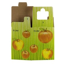 25 St&uuml;ck Bag in Box Karton 5 L Liter Apfelsaft Schachtel Saftkarton Faltkarton