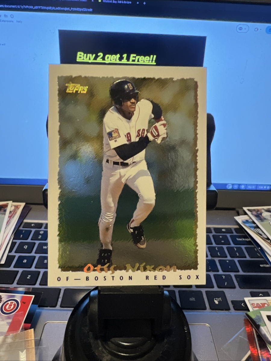 1995 Topps Baseball Cyberstats Otis Nixon #091 Boston Red Sox | eBay