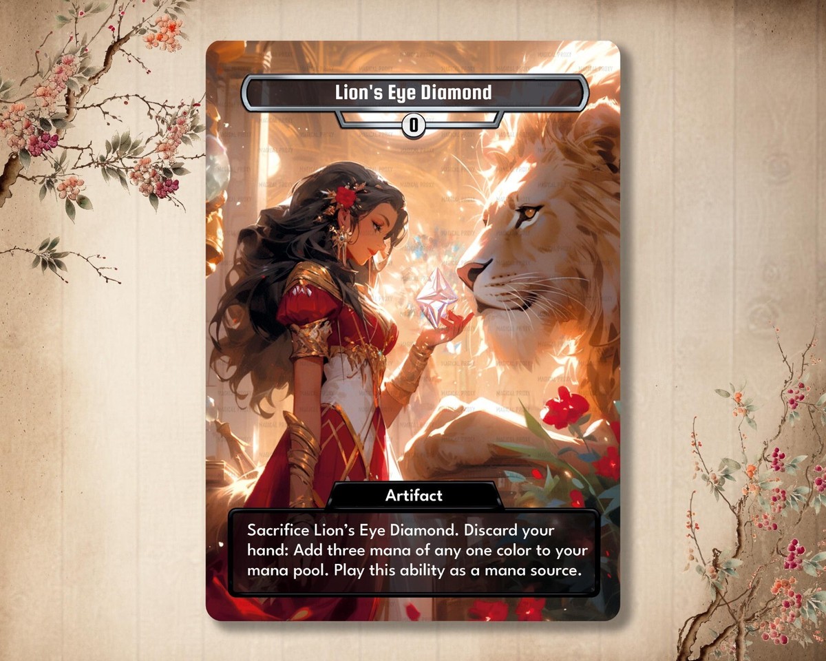 Lion's eye Diamond - MTG Custom Card - Alter Magic: The Gathering